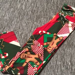 LulaRoe Kids Gingerbread Leggings